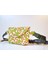 Renkli Yuvarlak Geometrik Desenli Sarı Kareli Astar Mini Bag Bel Çantası 5