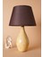 Blanc Handmade Seramik Abajur Krem-Kahverengi 1