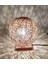 Jüt Ip Örme Küre Ahşap Abajur E 14 Duy 1