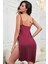 Kadın Siyah Cut Out Detaylı Yırtmaçlı Sexy Gecelik 4