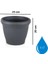 SO-HS02 Plastik Hasır Desenli Dekoratif Saksı 6 Litre No 2 3