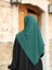 Tesettür Hijab Medine Ipeği Eşarp Zümrüt Yeşili 4