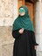 Tesettür Hijab Medine Ipeği Eşarp Zümrüt Yeşili 5
