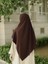 Tesettür Hijab Medine Ipeği Eşarp Acı Kahve 1