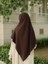 Tesettür Hijab Medine Ipeği Eşarp Acı Kahve 2