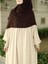 Tesettür Hijab Medine Ipeği Eşarp Acı Kahve 4