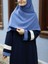 Tesettür Hijab Medine Ipeği Eşarp Indigo 3