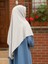 Tesettür Hijab Medine Ipeği Eşarp Krem 2