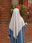Tesettür Hijab Medine Ipeği Eşarp Krem 3