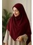 Tesettür Hijab Medine Ipeği Eşarp Bordo 1