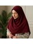 Tesettür Hijab Medine Ipeği Eşarp Bordo 3