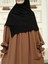 Tesettür Hijab Medine Ipeği Eşarp Siyah 1