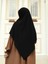 Tesettür Hijab Medine Ipeği Eşarp Siyah 2