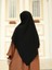 Tesettür Hijab Medine Ipeği Eşarp Siyah 3