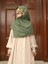Tesettür Hijab Medine Ipeği Eşarp Haki 3