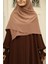 Tesettür Hijab Medine Ipeği Eşarp Camel 3