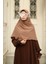Tesettür Hijab Medine Ipeği Eşarp Camel 4