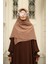 Tesettür Hijab Medine Ipeği Eşarp Camel 5