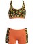 24158-3 Kız Çocuk Desenli Freeset Şortlu Bikini 1