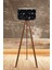 Siyah Yıldız Desenli Tripod Lambader 1