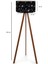 Siyah Yıldız Desenli Tripod Lambader 4