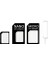 Nano ve Micro Sim Kartları Için Sim Kartı Adaptörü 3
