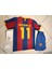 Barcelona Neymar Jr Bordo 2011 Sezon Retro Çocuk Alt Üst Takım T-Shrt Çorap+Bileklik Yanında 2