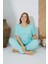 24072 Büyük Beden Kadın Kısa Kollu Pijama Takım 6