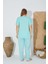 24072 Büyük Beden Kadın Kısa Kollu Pijama Takım 7