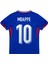 Fransa Mbappe Milli Takım Dünya Kupası Mavi-Beyaz Çocuk Alt-Üst Takım T-Shrt Çorap+Bileklik 4