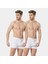 Erkek Düğmeli Boxer (2'li Paket) 186/BEYAZ 5