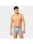 Erkek 3'lü Boxer 1338/SIYAH-GRI-BEYAZ 4