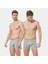 Erkek Likralı Boxer (2'li Paket) 126/GRI 1