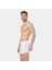 Erkek Likralı Düğmeli Boxer (2'li Paket) 135/BEYAZ 2