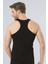 Erkek Halter Yaka Likralı Spor Atlet 171/SIYAH 3