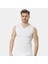 Erkek Spor V Yaka Atlet (2'li Paket) 158/BEYAZ 3