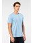 Erkek Bisiklet Yaka T-Shirt 2169/AÇIK Mavi 3