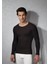 Erkek Termal Polyester Yuvarlak Yaka Uzun Kollu T Shirt 2960 4