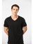 Erkek V Yaka T-Shirt 2170/SIYAH 5
