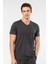 Erkek V Yaka T-Shirt 2170/ANTRASIT 3