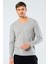 Erkek V Yaka Uzun Kollu T-Shirt 1334/GRI 1