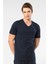 Erkek T-Shirt (Slim Fit) 2170/LACIVERT 3