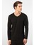 Erkek Modal Pamuk V Yaka T-Shirt 2243/SIYAH 3