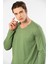 Erkek Modal Pamuk V Yaka T-Shirt 2243/YEŞIL 3