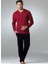 Erkek Pijama Takımı 5454 Bordo 1