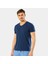 Erkek V Yaka Likralı T-Shirt 1332/İNDIGO 2