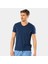 Erkek V Yaka Likralı T-Shirt 1332/İNDIGO 3