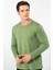 Erkek Modal Pamuk Bisiklet Yaka T-Shirt 2242/YEŞIL 1