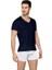 Erkek Micro Modal V Yaka Kısa Kol T Shirt 2865 3