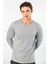 Erkek Modal Pamuk Bisiklet Yaka T-Shirt 2242/GRI 5